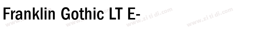 Franklin Gothic LT E字体转换